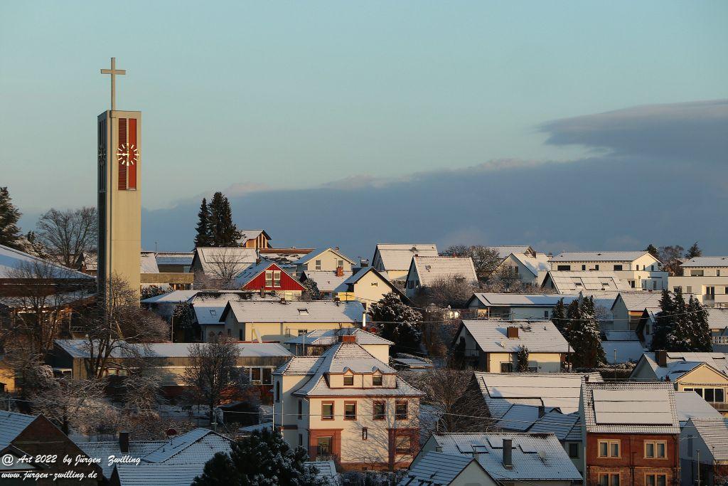 Schnee in Rheinhessen - Hackenheim