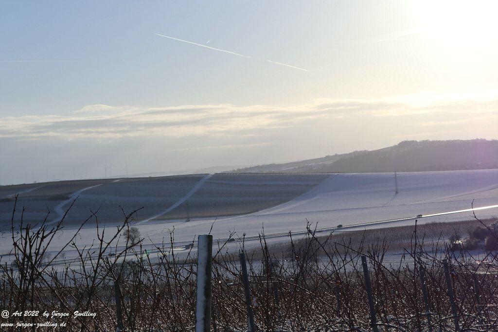 Schnee in Rheinhessen - Hackenheim