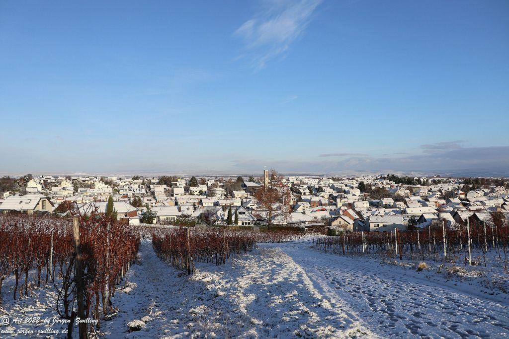 Schnee in Rheinhessen - Hackenheim