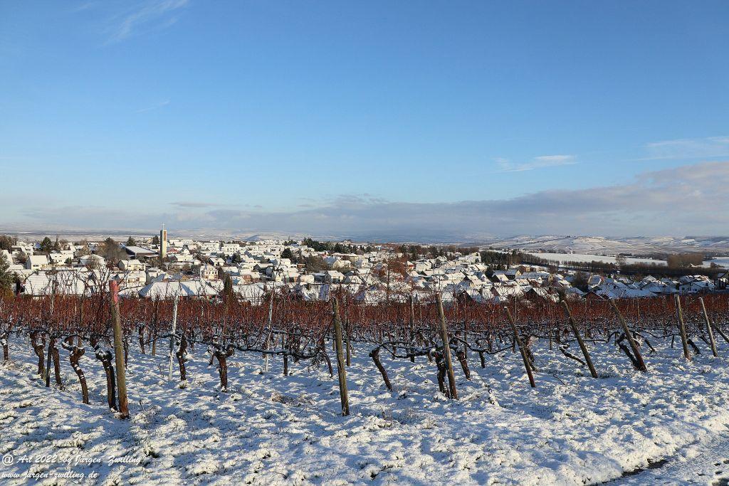 Schnee in Rheinhessen - Hackenheim