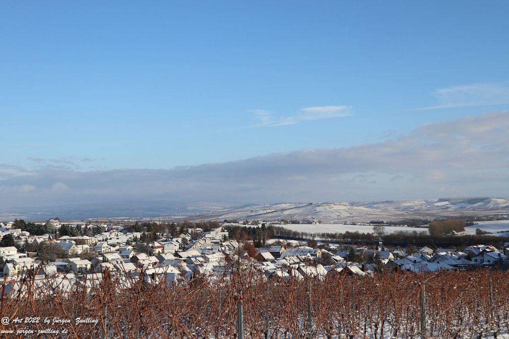 Schnee in Rheinhessen - Hackenheim