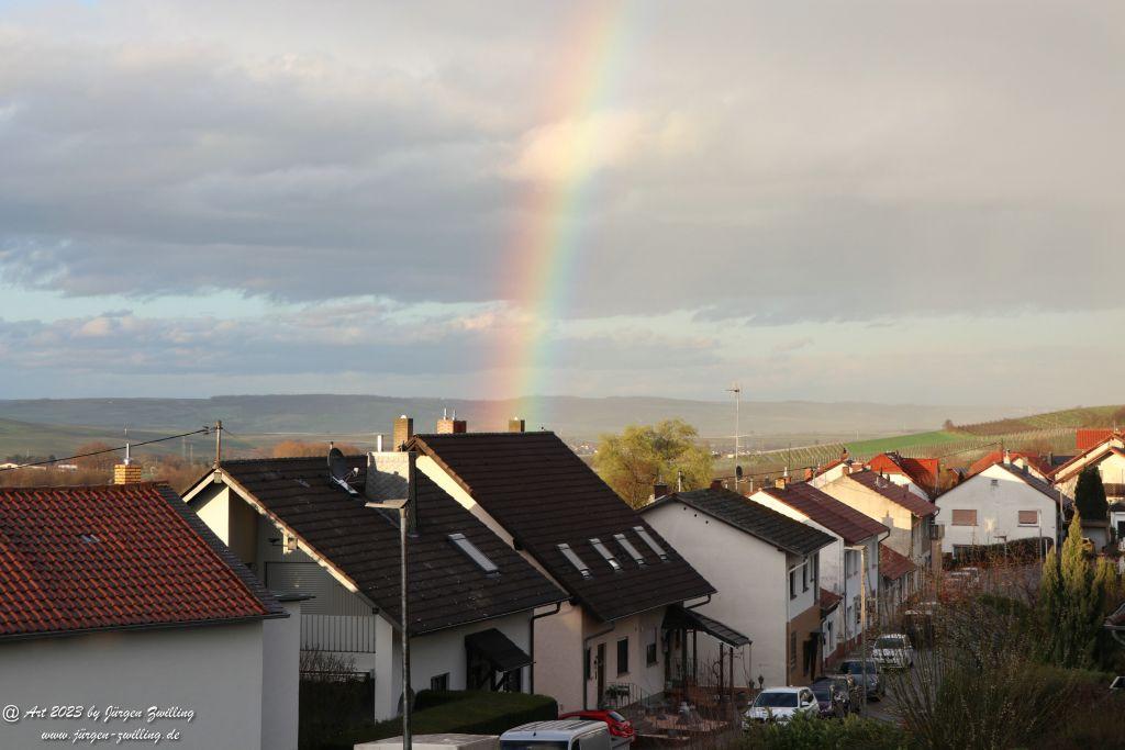 Regenbogen über Hackenheim -Rheinhessen