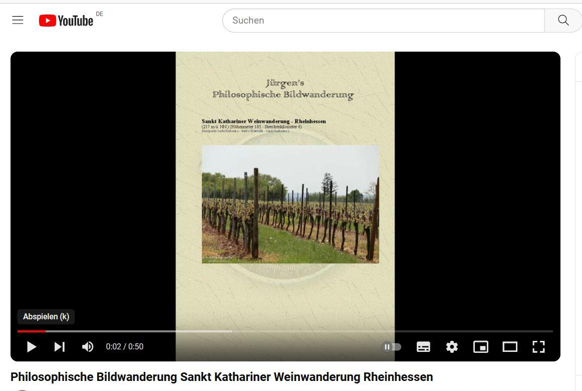 Philosophische Bildwanderung Sankt Kathariner Weinwanderung - Rheinhessen