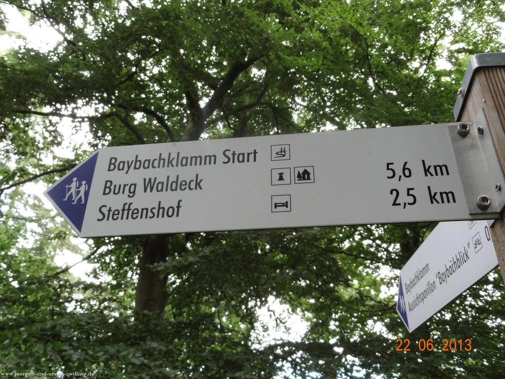 Philosophische Bildwanderung Traumschleife Baybachklamm