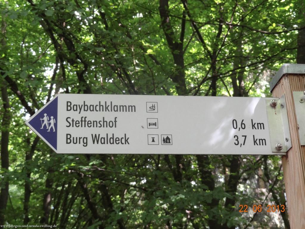 Philosophische Bildwanderung Traumschleife Baybachklamm