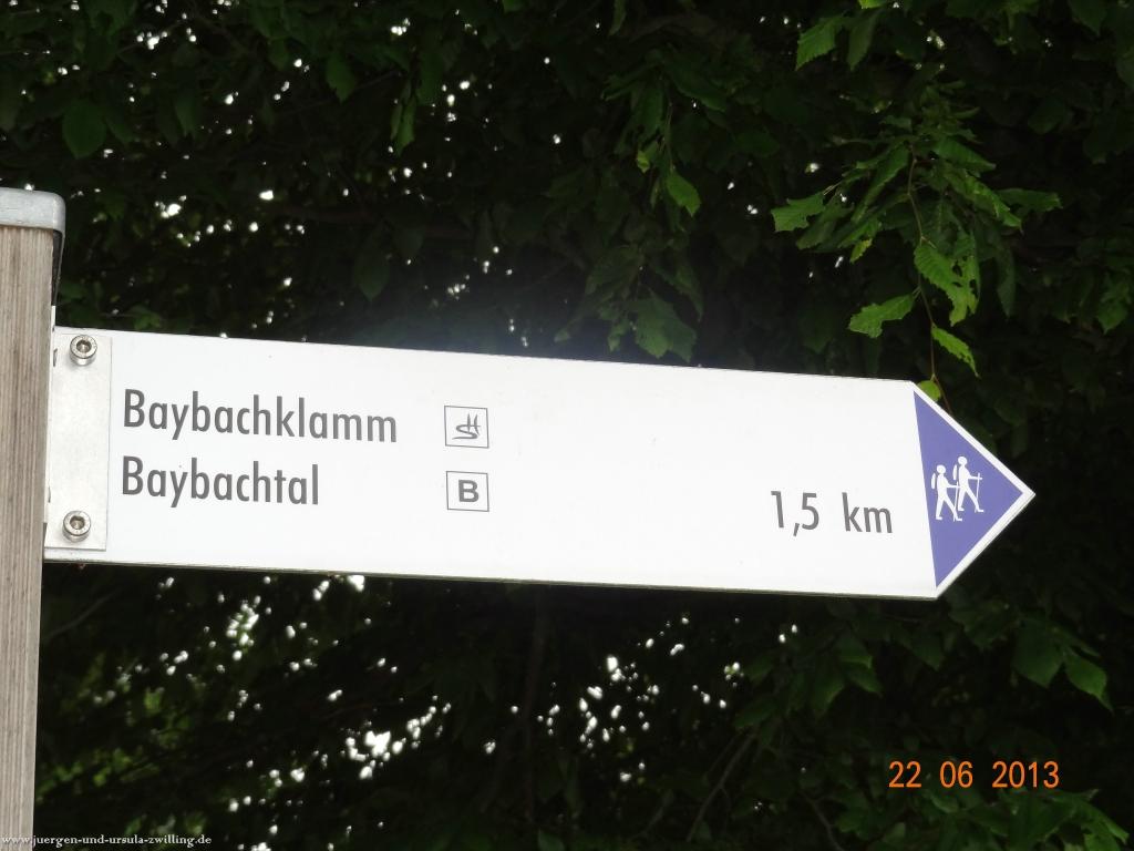 Philosophische Bildwanderung Traumschleife Baybachklamm