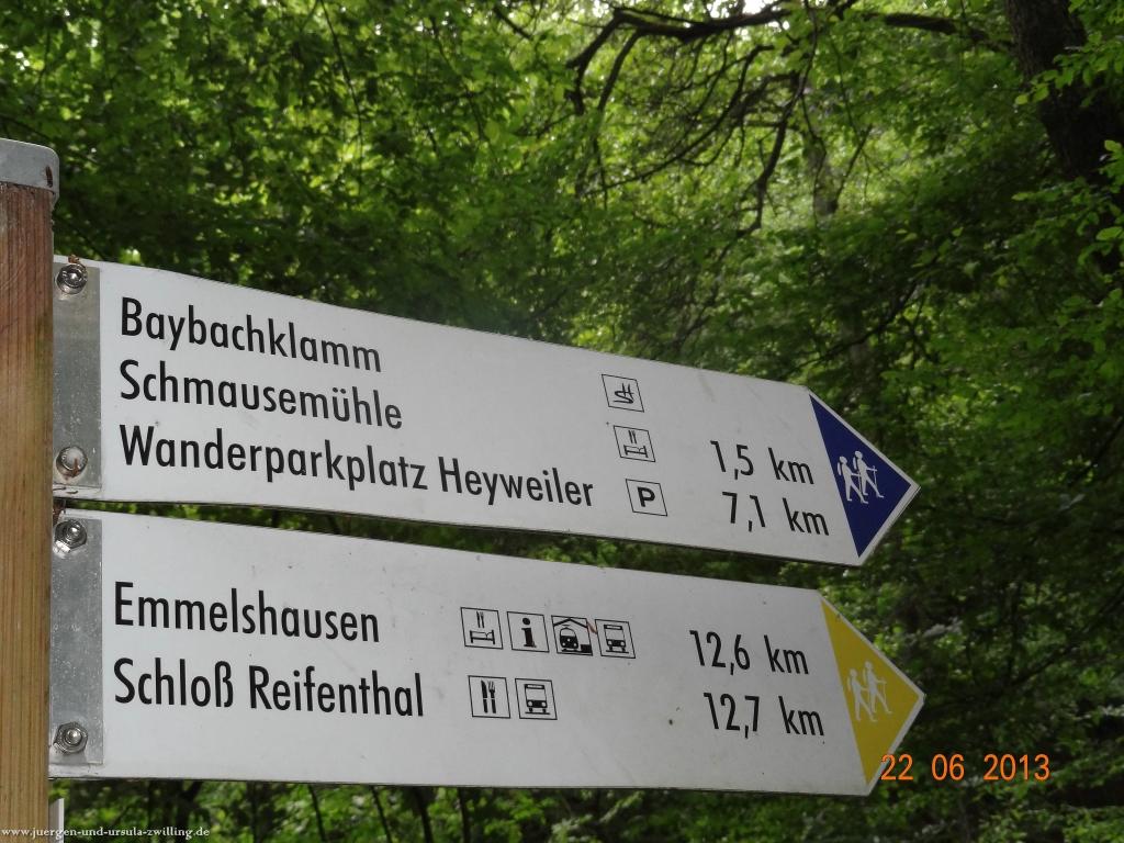 Philosophische Bildwanderung Traumschleife Baybachklamm