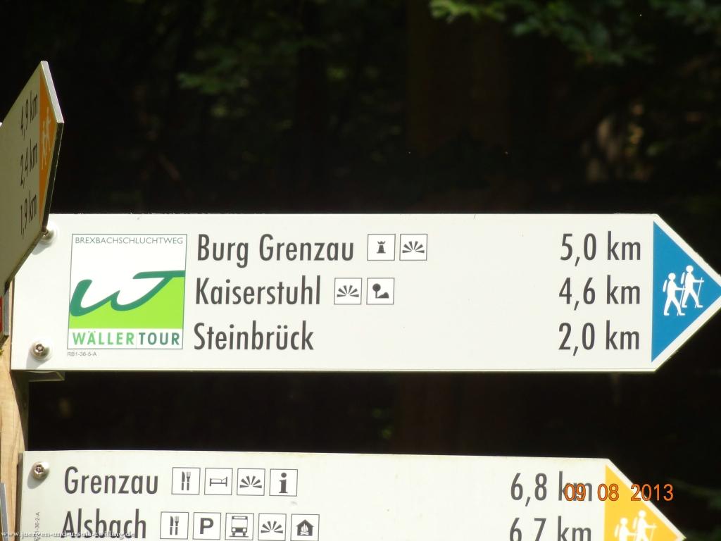 Philosophische Bildwanderung Waeller-Tour-Brexbachschluchtweg