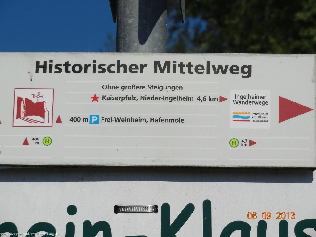 Philosophische Bildwanderung -Heidenfahrt am Rhein - Ingelheim  - Mainz Lerchenberg