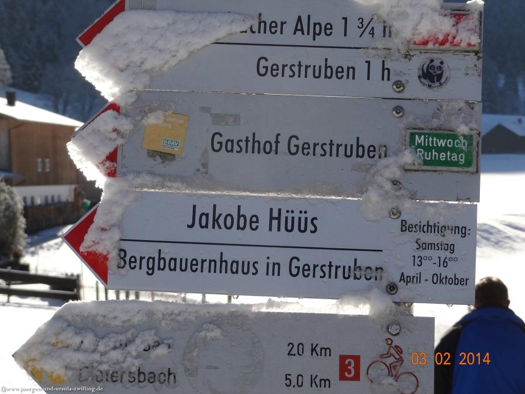 Philosophische Bildwanderung - Winterwanderung- Allgaeu Gerstruben - ein Bergdorf im Winter