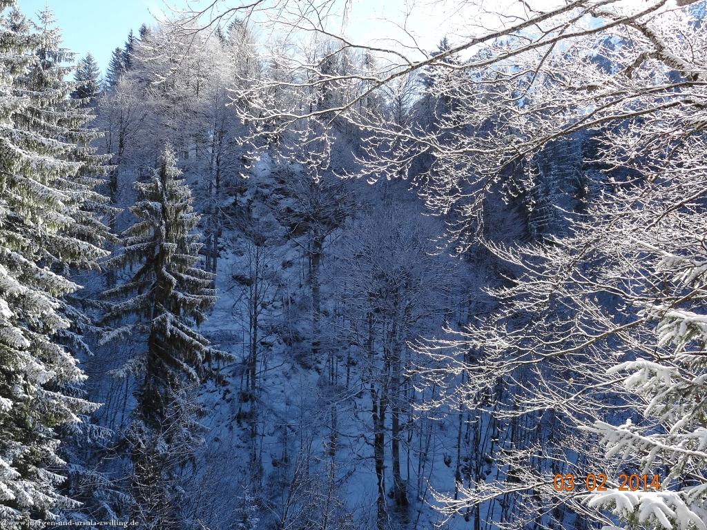 Philosophische Bildwanderung - Winterwanderung- Allgaeu Gerstruben - ein Bergdorf im Winter