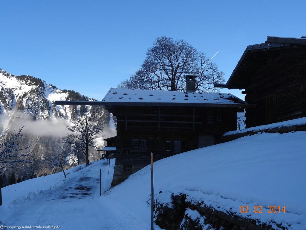 Philosophische Bildwanderung - Winterwanderung- Allgaeu Gerstruben - ein Bergdorf im Winter