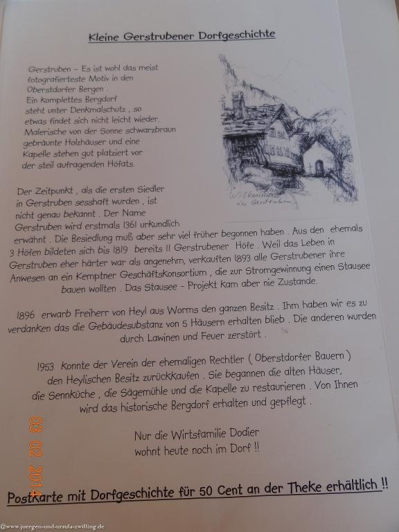 Philosophische Bildwanderung - Winterwanderung- Allgaeu Gerstruben - ein Bergdorf im Winter