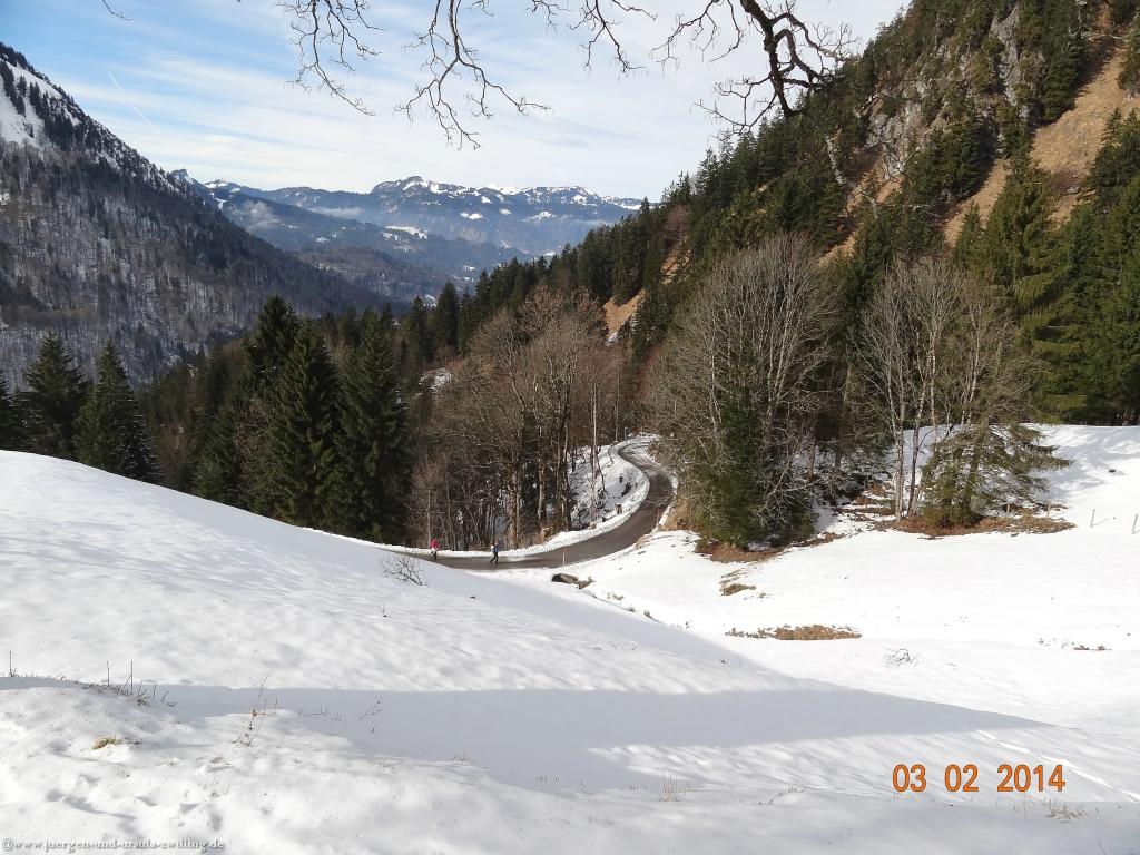 Philosophische Bildwanderung - Winterwanderung- Allgaeu Gerstruben - ein Bergdorf im Winter