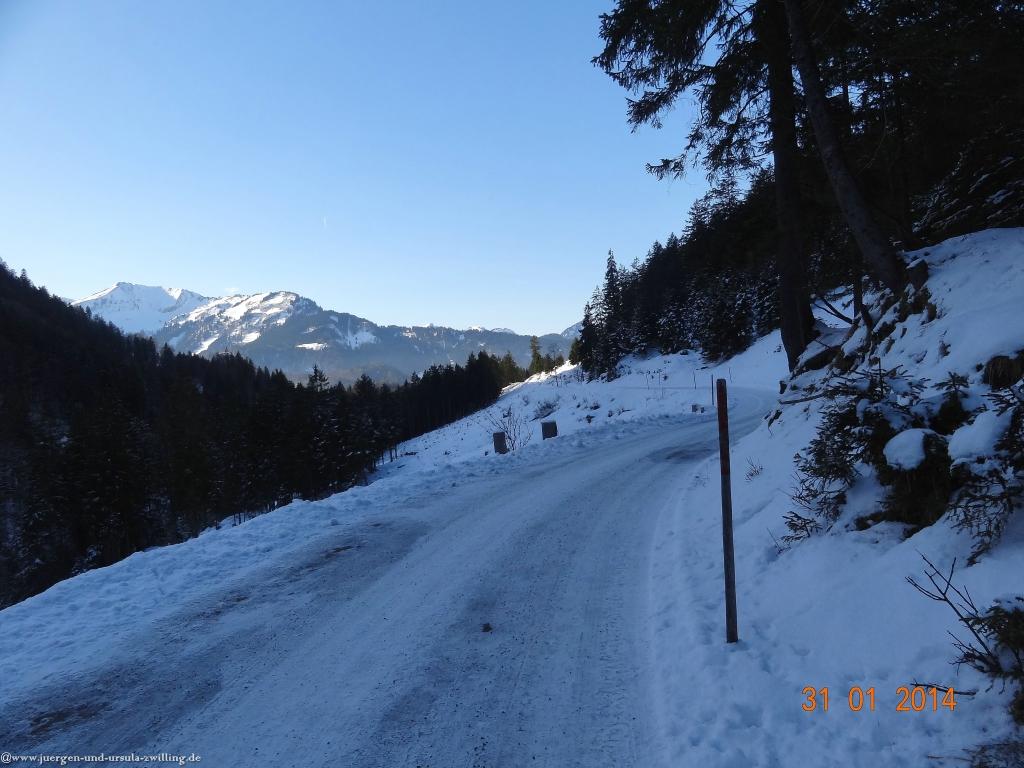 Philosophische Bildwanderung - Winterwanderung ins Oytal im Allgaeu