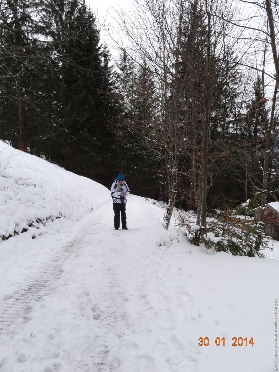 Philosophische Bildwanderung - G - Winterwanderung zur Gaisalpe im Allgäu