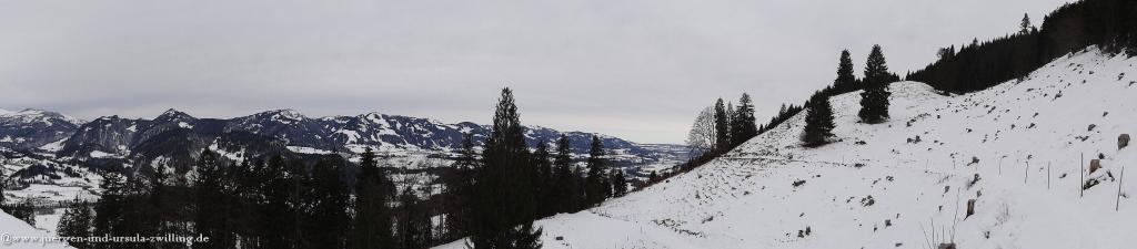 Philosophische Bildwanderung - Winterwanderung zur Gaisalpe im Allgäu