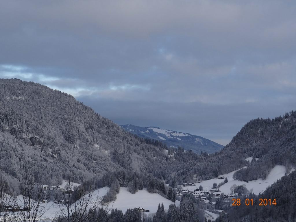 Philosophische Bildwanderung - Winterwanderung-Vom Schönblick nach Hochleite - im Allgaeu