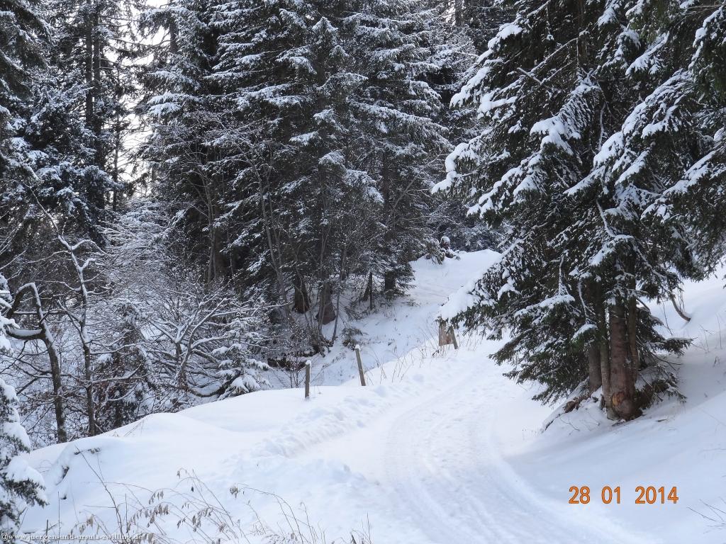 Philosophische Bildwanderung - Winterwanderung-Vom Schönblick nach Hochleite - im Allgaeu