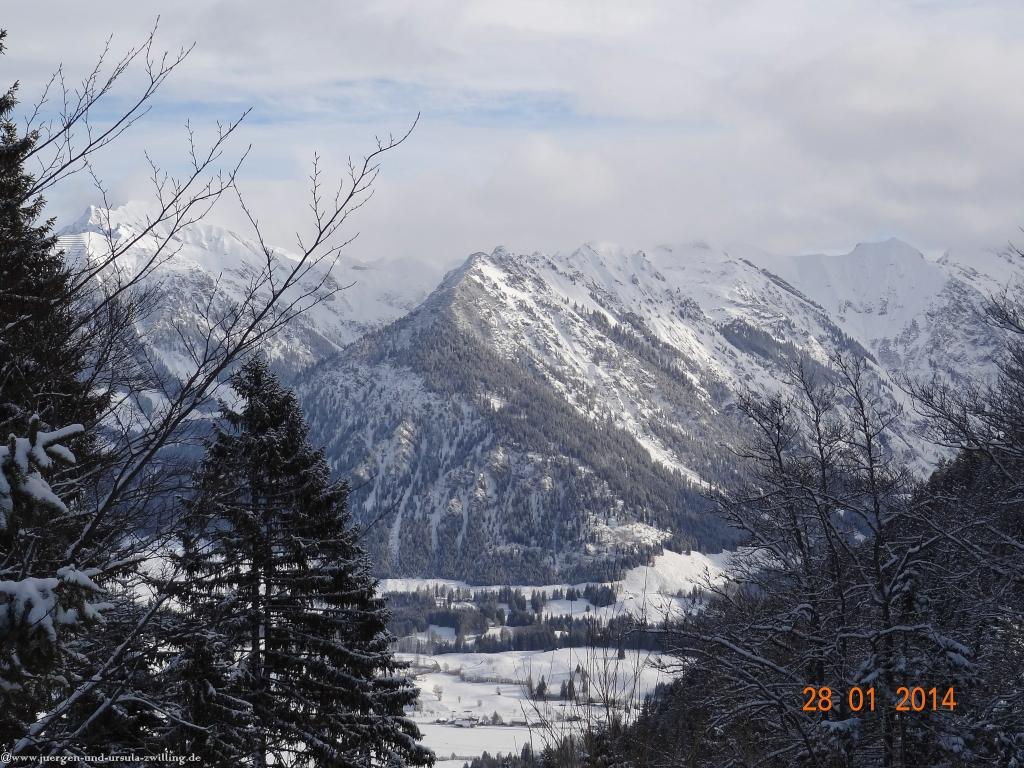Philosophische Bildwanderung - Winterwanderung-Vom Schönblick nach Hochleite - im Allgaeu