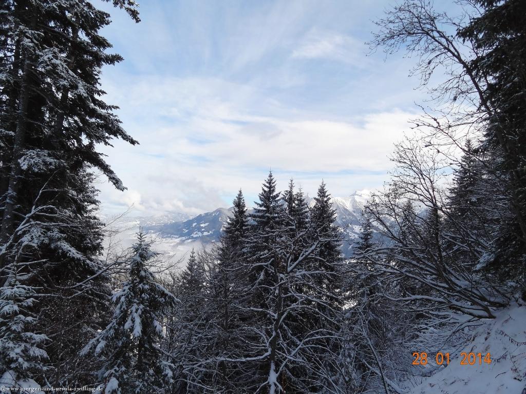 Philosophische Bildwanderung - Winterwanderung-Vom Schönblick nach Hochleite - im Allgaeu