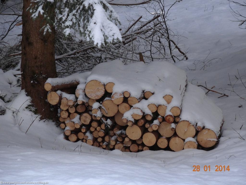 Philosophische Bildwanderung - Winterwanderung-Vom Schönblick nach Hochleite - im Allgaeu