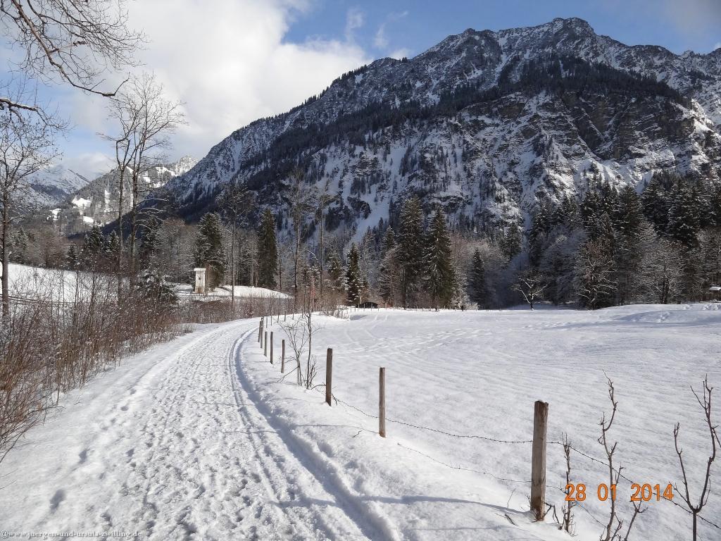 Philosophische Bildwanderung - Winterwanderung-Vom Schönblick nach Hochleite - im Allgaeu
