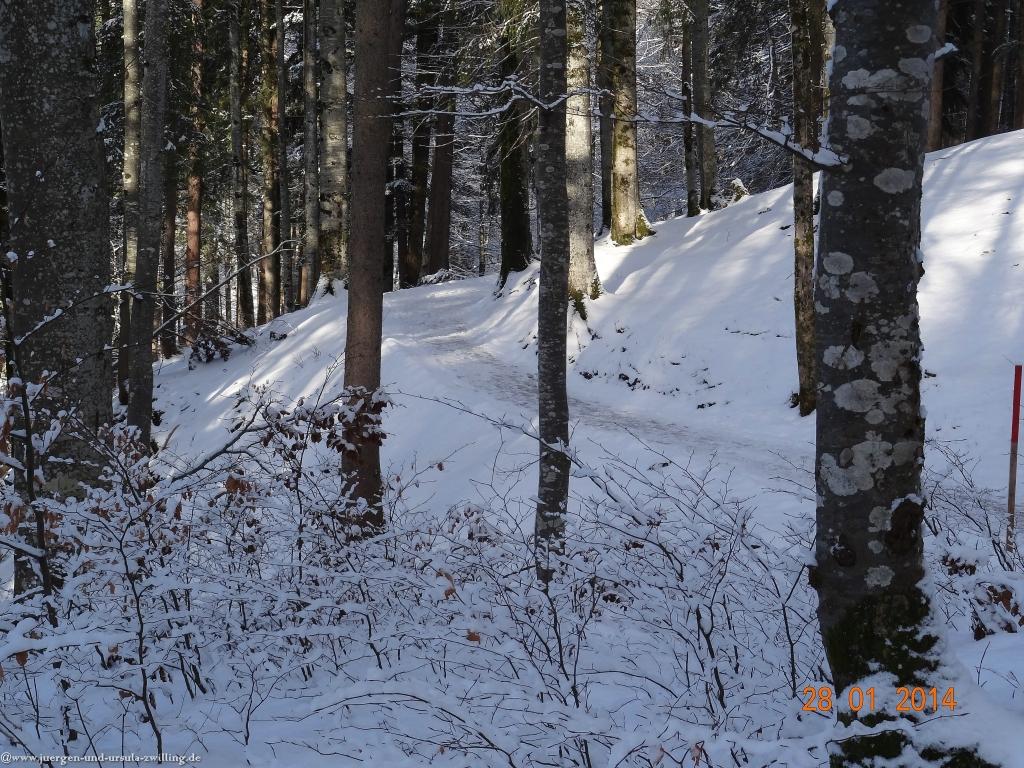 Philosophische Bildwanderung - Winterwanderung-Vom Schönblick nach Hochleite - im Allgaeu