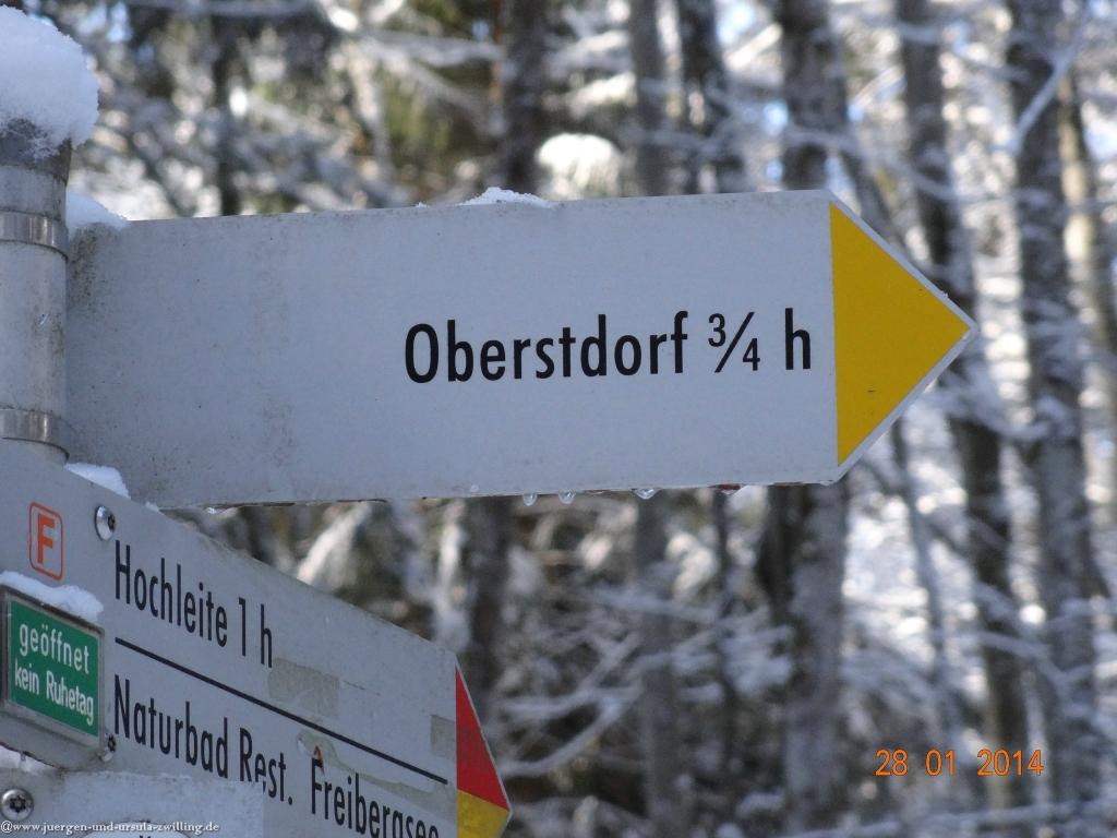 Philosophische Bildwanderung - Winterwanderung-Vom Schönblick nach Hochleite - im Allgaeu