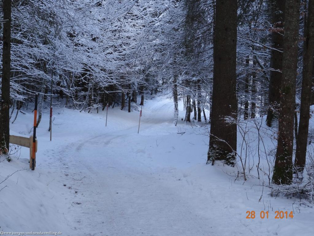 Philosophische Bildwanderung - Winterwanderung-Vom Schönblick nach Hochleite - im Allgaeu