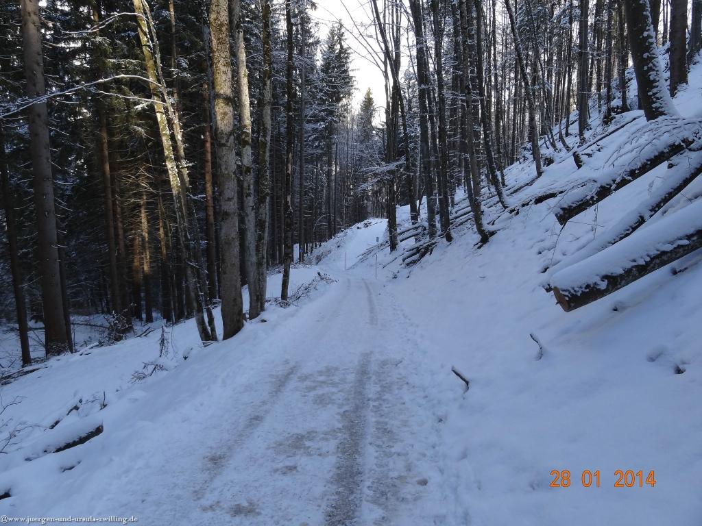 Philosophische Bildwanderung - Winterwanderung-Vom Schönblick nach Hochleite - im Allgaeu