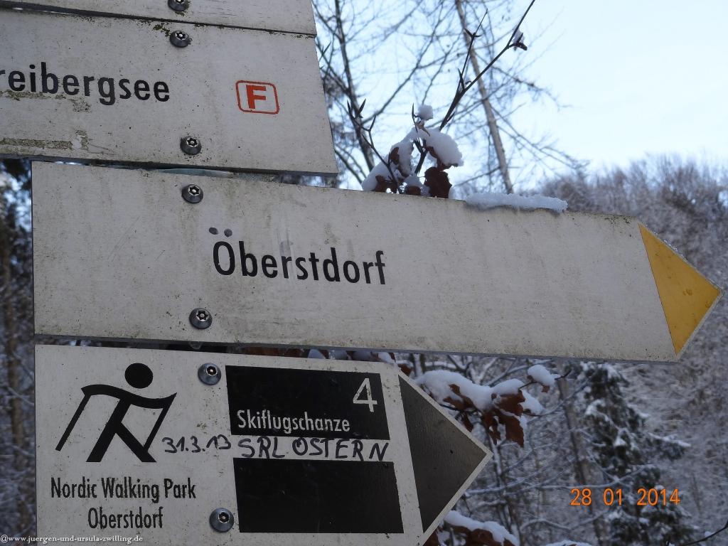 Philosophische Bildwanderung - Winterwanderung-Vom Schönblick nach Hochleite - im Allgaeu