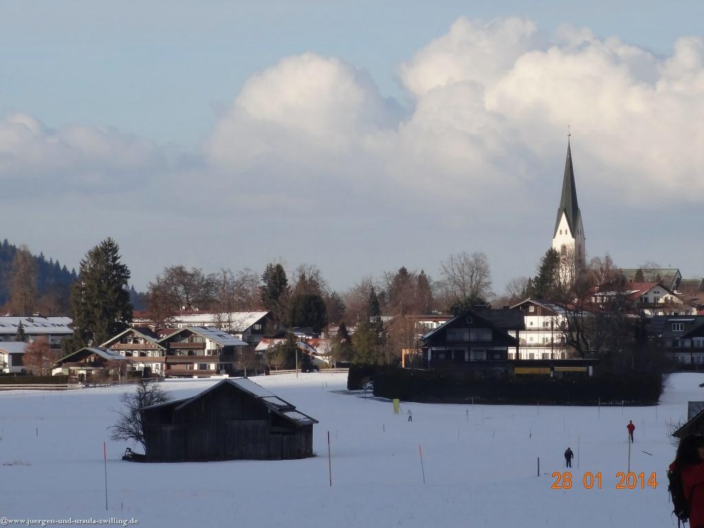 Philosophische Bildwanderung - Winterwanderung-Vom Schönblick nach Hochleite - im Allgaeu