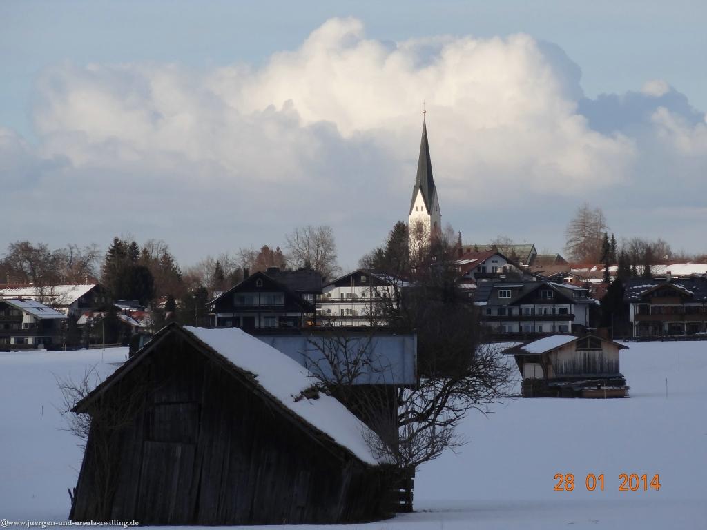 Philosophische Bildwanderung - Winterwanderung-Vom Schönblick nach Hochleite - im Allgaeu