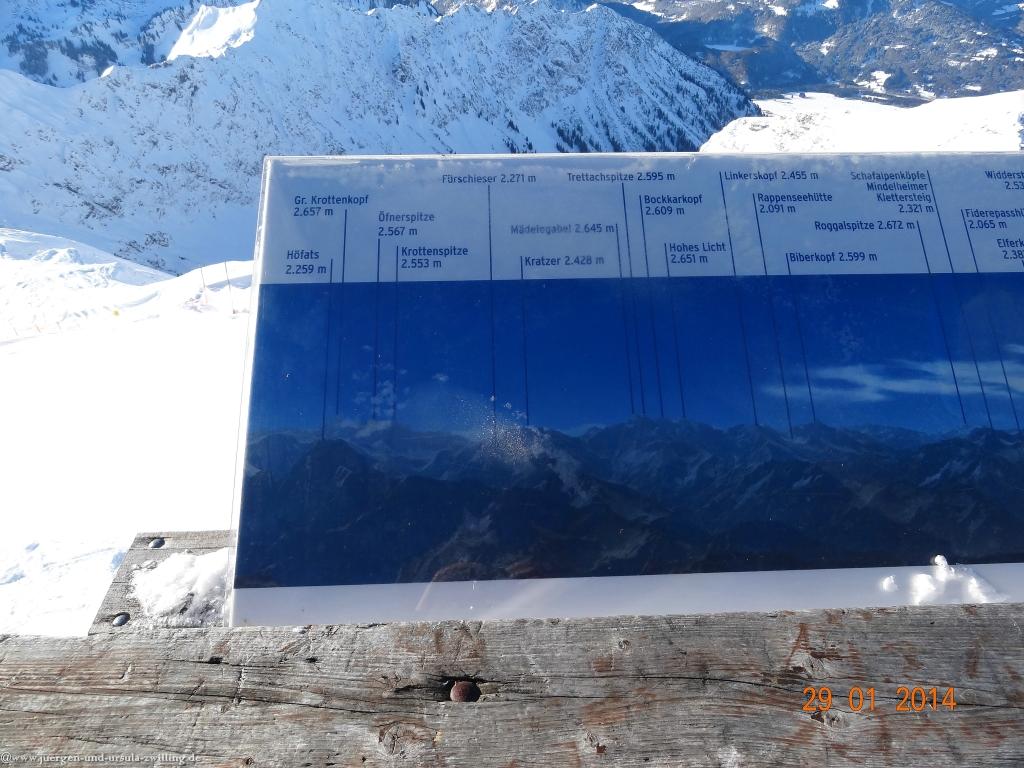 Philosophische Bildwanderung - Winterwanderung Auf dem Nebelhorn zum Zeigersattel - Allgaeu