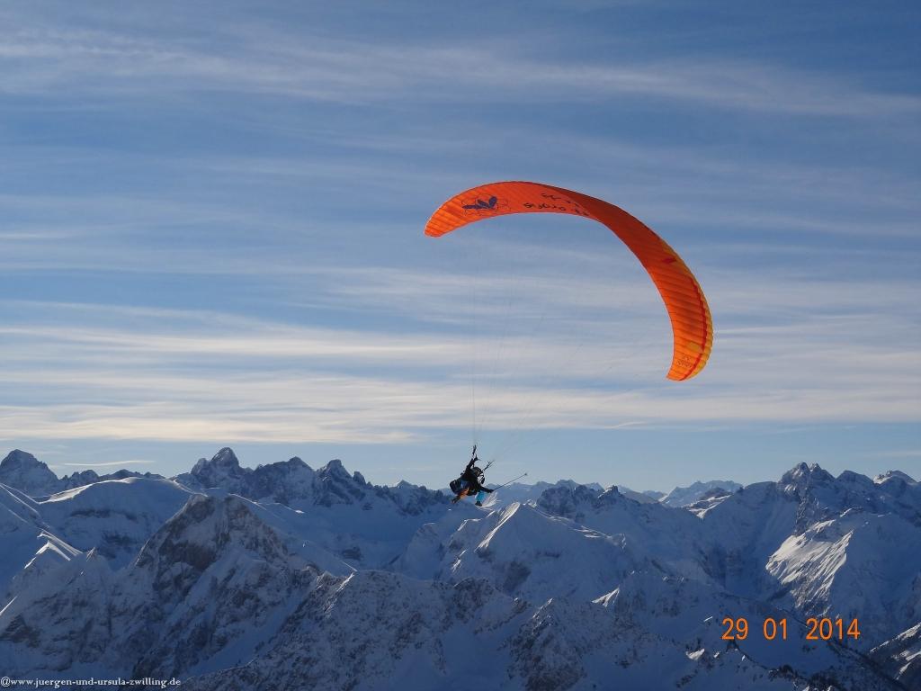 Philosophische Bildwanderung - Winterwanderung Auf dem Nebelhorn zum Zeigersattel - Allgaeu