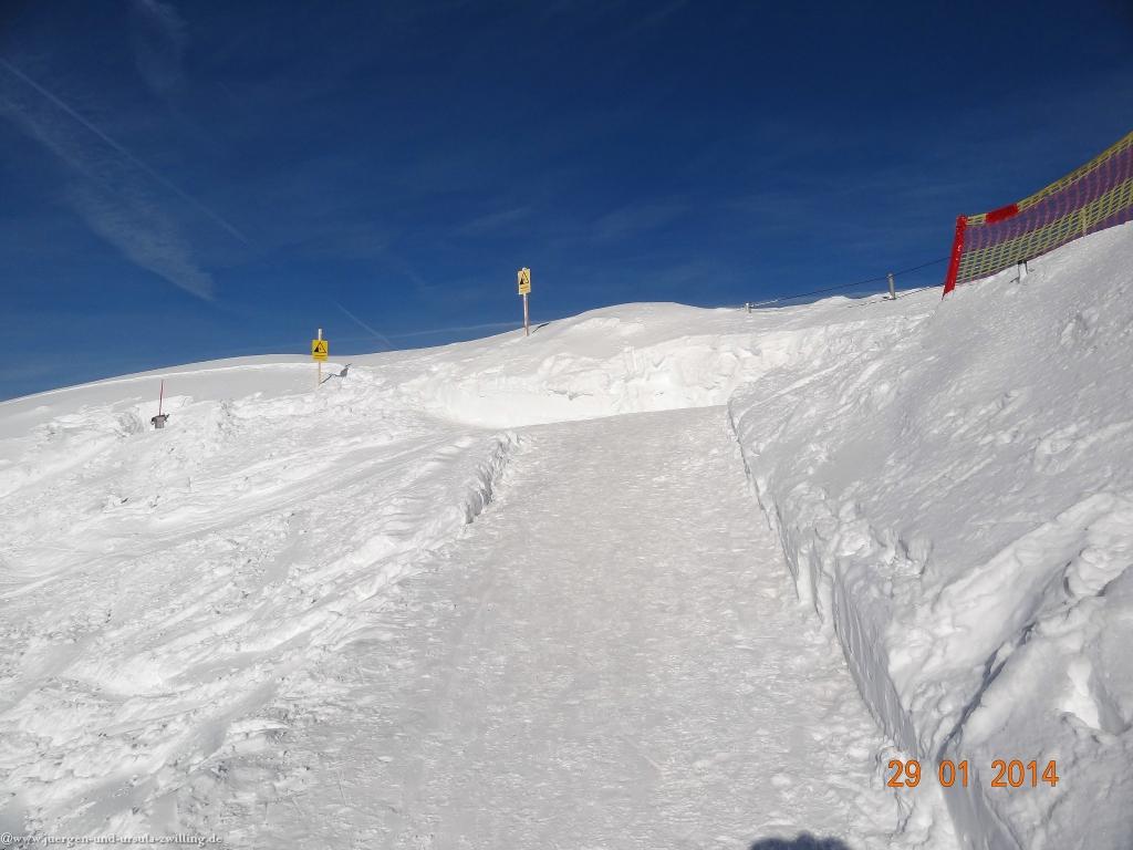 Philosophische Bildwanderung - Winterwanderung Auf dem Nebelhorn zum Zeigersattel - Allgaeu