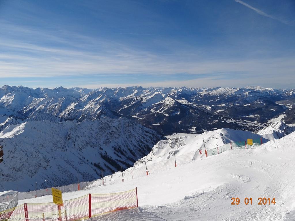 Philosophische Bildwanderung - Winterwanderung Auf dem Nebelhorn zum Zeigersattel - Allgaeu