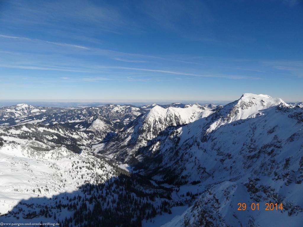 Philosophische Bildwanderung - Winterwanderung Auf dem Nebelhorn zum Zeigersattel - Allgaeu