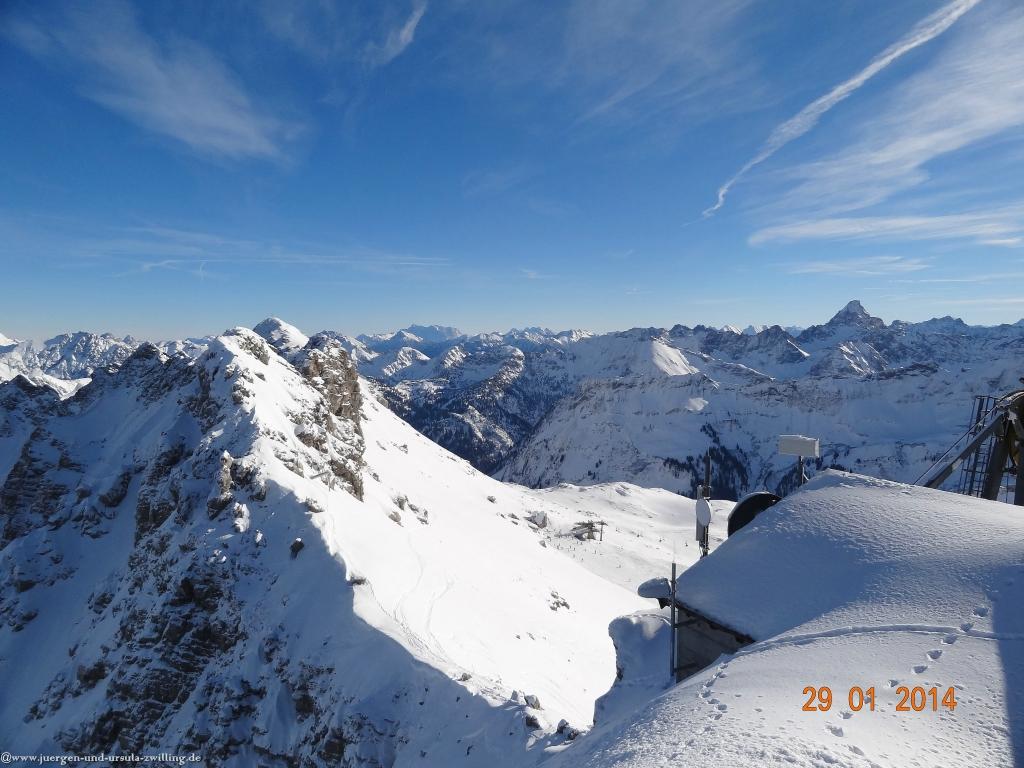 Philosophische Bildwanderung - Winterwanderung Auf dem Nebelhorn zum Zeigersattel - Allgaeu