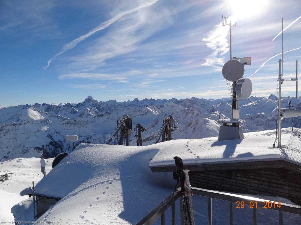 Philosophische Bildwanderung - Winterwanderung Auf dem Nebelhorn zum Zeigersattel - Allgaeu