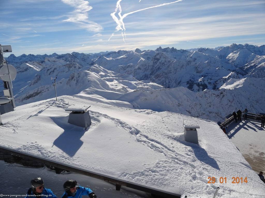 Philosophische Bildwanderung - Winterwanderung Auf dem Nebelhorn zum Zeigersattel - Allgaeu