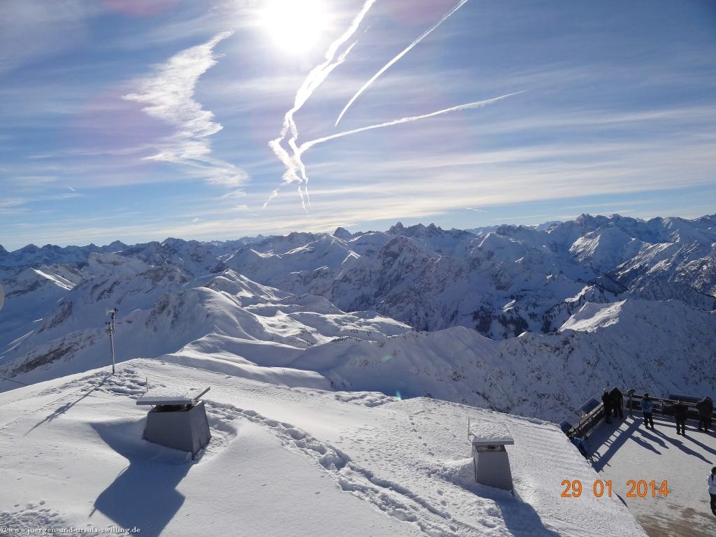 Philosophische Bildwanderung - Winterwanderung Auf dem Nebelhorn zum Zeigersattel - Allgaeu