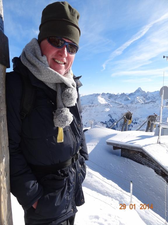 Philosophische Bildwanderung - Winterwanderung Auf dem Nebelhorn zum Zeigersattel - Allgaeu