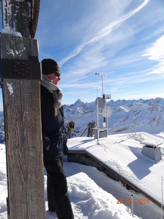 Philosophische Bildwanderung - Winterwanderung Auf dem Nebelhorn zum Zeigersattel - Allgaeu