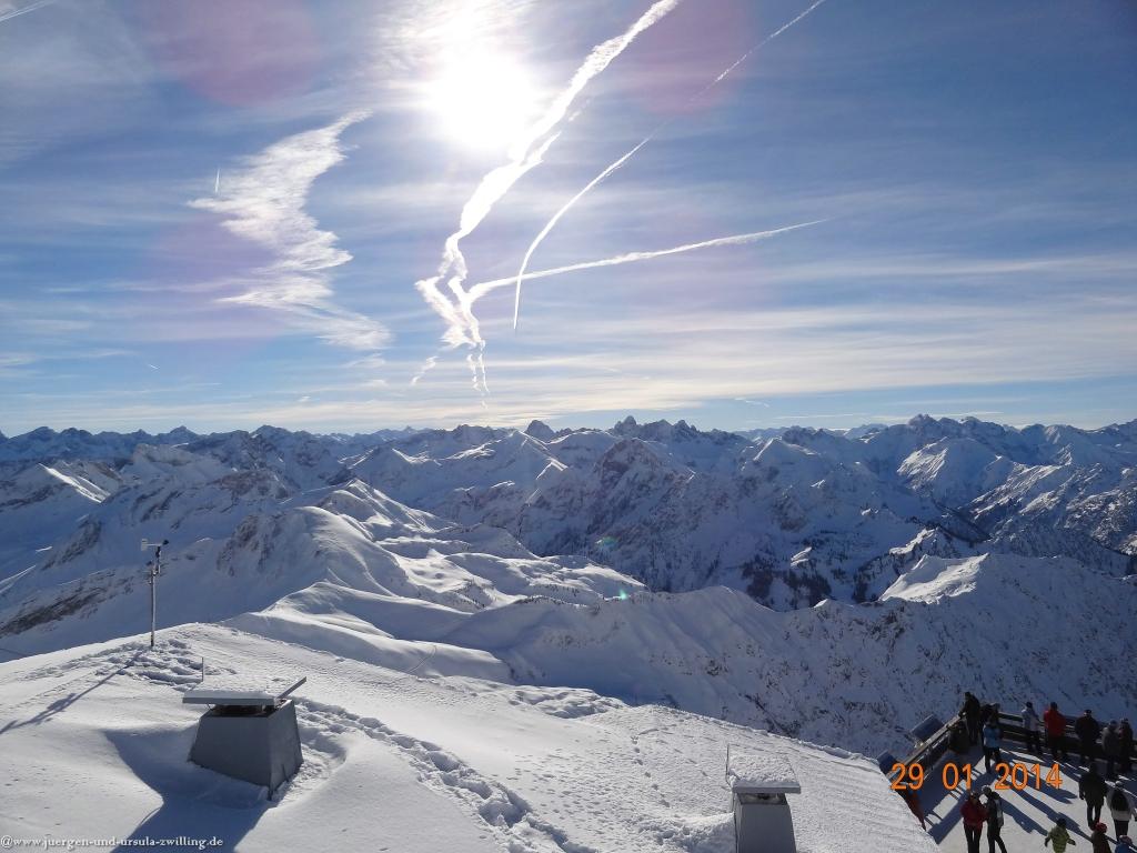 Philosophische Bildwanderung - Winterwanderung Auf dem Nebelhorn zum Zeigersattel - Allgaeu