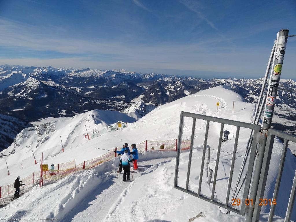 Philosophische Bildwanderung - Winterwanderung Auf dem Nebelhorn zum Zeigersattel - Allgaeu