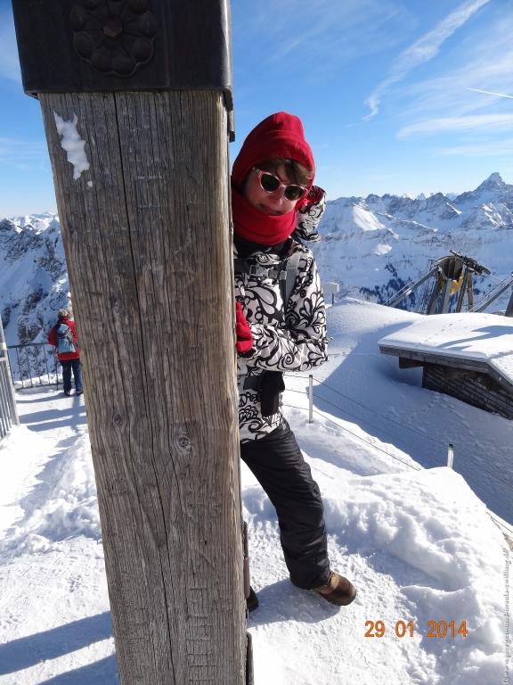 Philosophische Bildwanderung - Winterwanderung Auf dem Nebelhorn zum Zeigersattel - Allgaeu