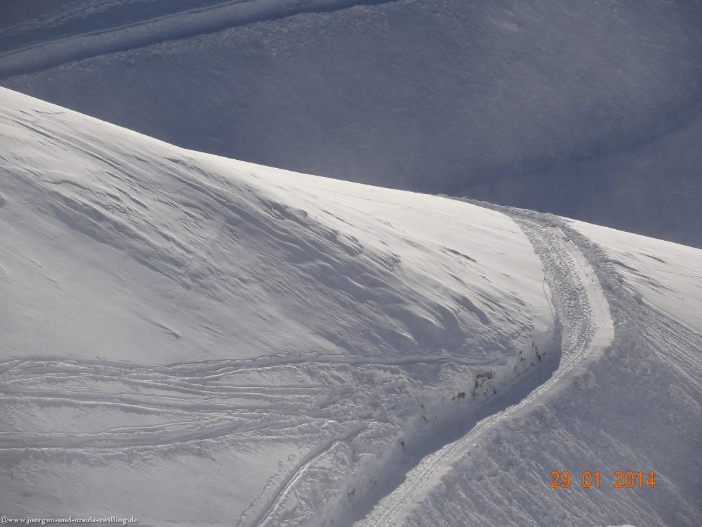 Philosophische Bildwanderung - Winterwanderung Auf dem Nebelhorn zum Zeigersattel - Allgaeu