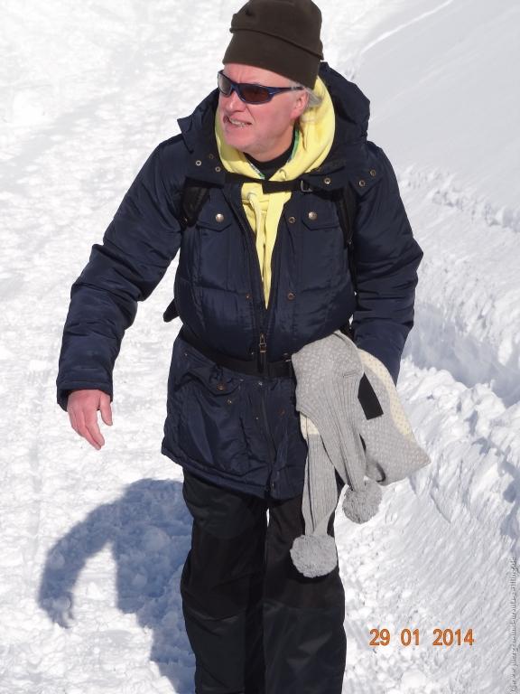 Philosophische Bildwanderung - Winterwanderung Auf dem Nebelhorn zum Zeigersattel - Allgaeu